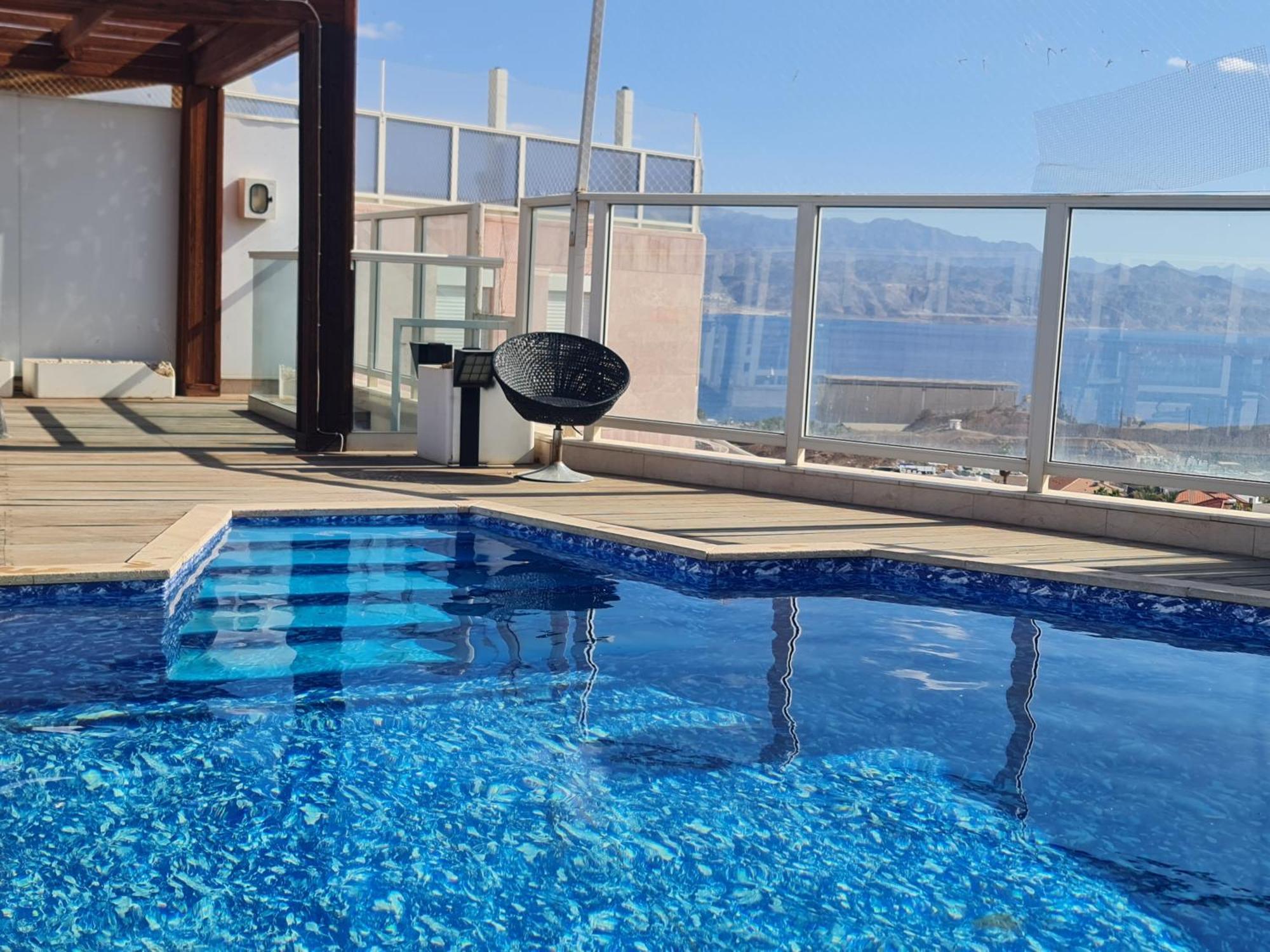 엘라트 Exclusive Top Luxury Penthouse Near The Sea With Privat Roof-Pool 아파트 외부 사진